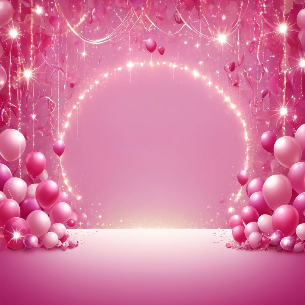 Pink Party Invitation Background