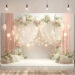 Elegant Floral Backdrop: Warm Lighting Magic for Unforgettable Weddings & Parties Elegant Floral Backdrop: Warm Lighting Magic for Unforgettable Weddings & Parties