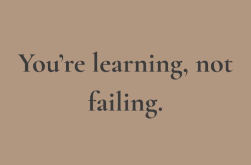 Reframe Failure as Learning | Minimal Beige Aesthetic Wallpaper