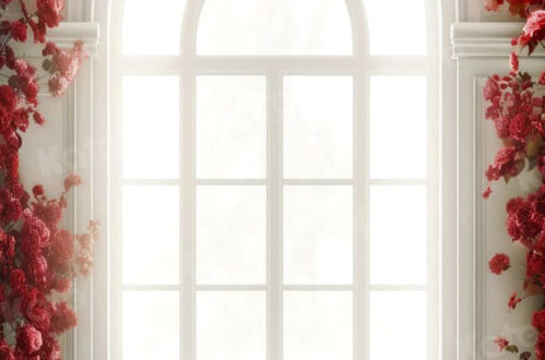 Romantic Rose Wedding Backdrop (5x7ft) — Instantly Elevate Your Special Day