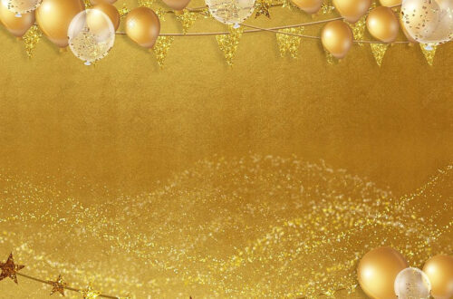 Gold Snowflake Birthday Magic: Free Download