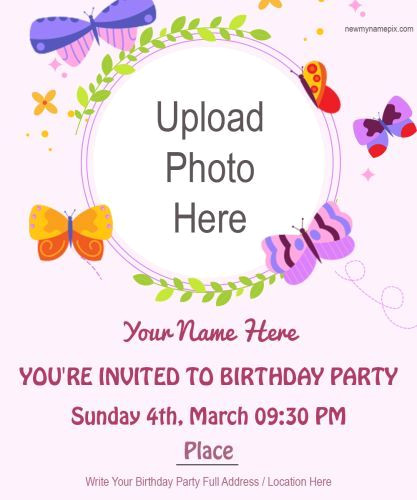 Free Editable Birthday Invitations with HD Pictures