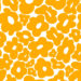 Vibrant Orange Floral Pattern