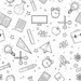 Back to School Black and White Vector