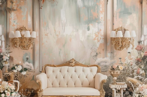 Vintage Floral Boho Backgrounds for Romancing Portraits