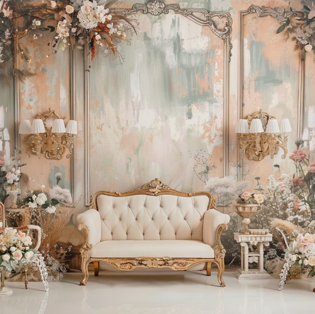 Vintage Floral Boho Backgrounds for Romancing Portraits