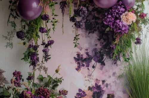 Elegant Purple Floral Arrangement Inspiration