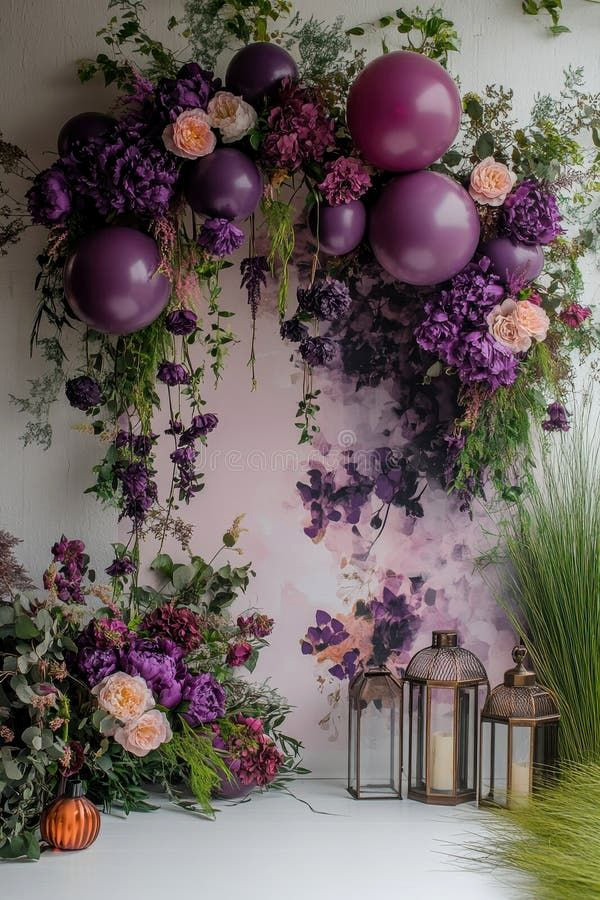 Elegant Purple Floral Arrangement Inspiration