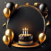 Happy Birthday Backgrounds: Free Download in 3D Chocolate & Gold