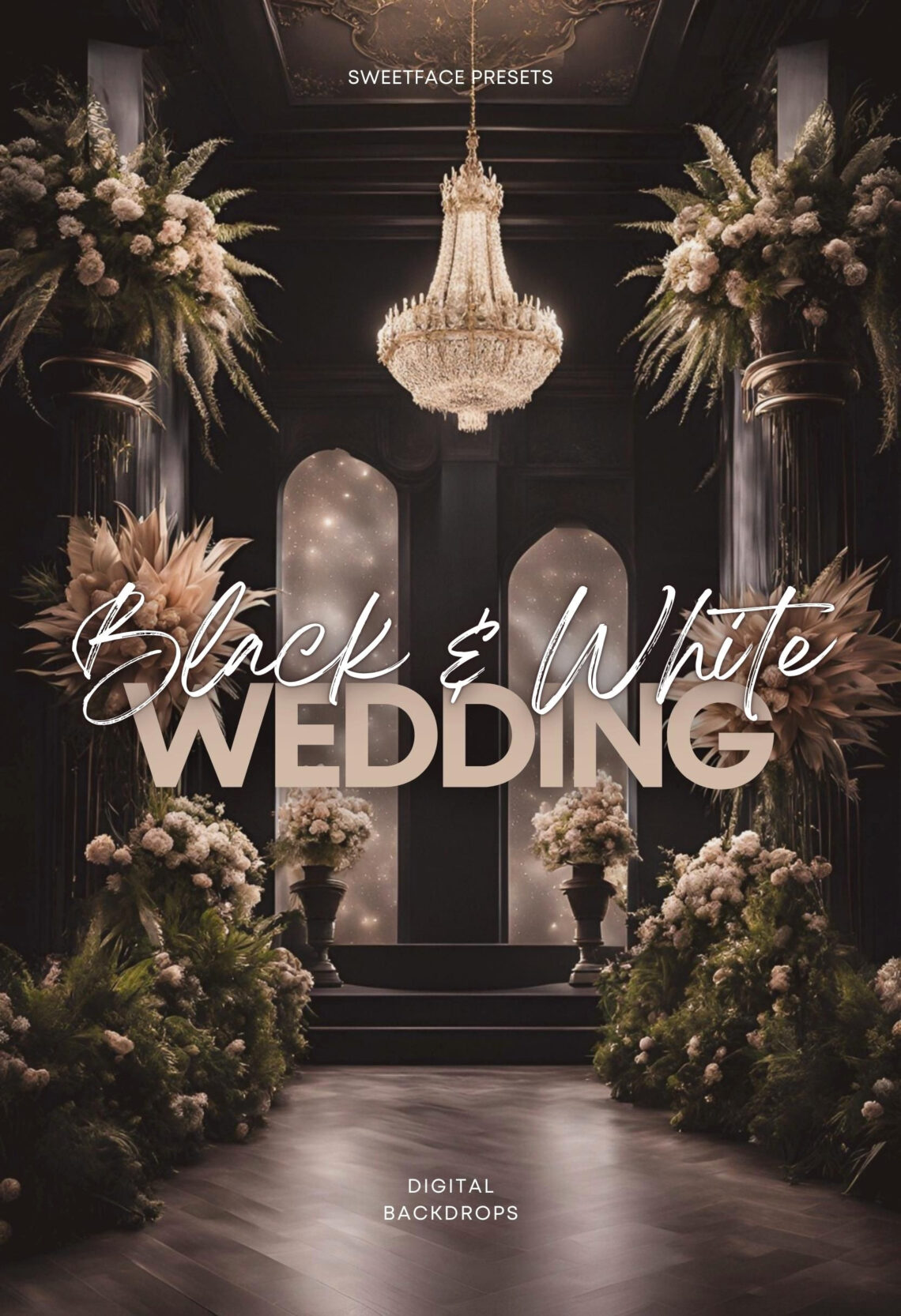 Elegant Black & White Wedding Backdrops for Any Event