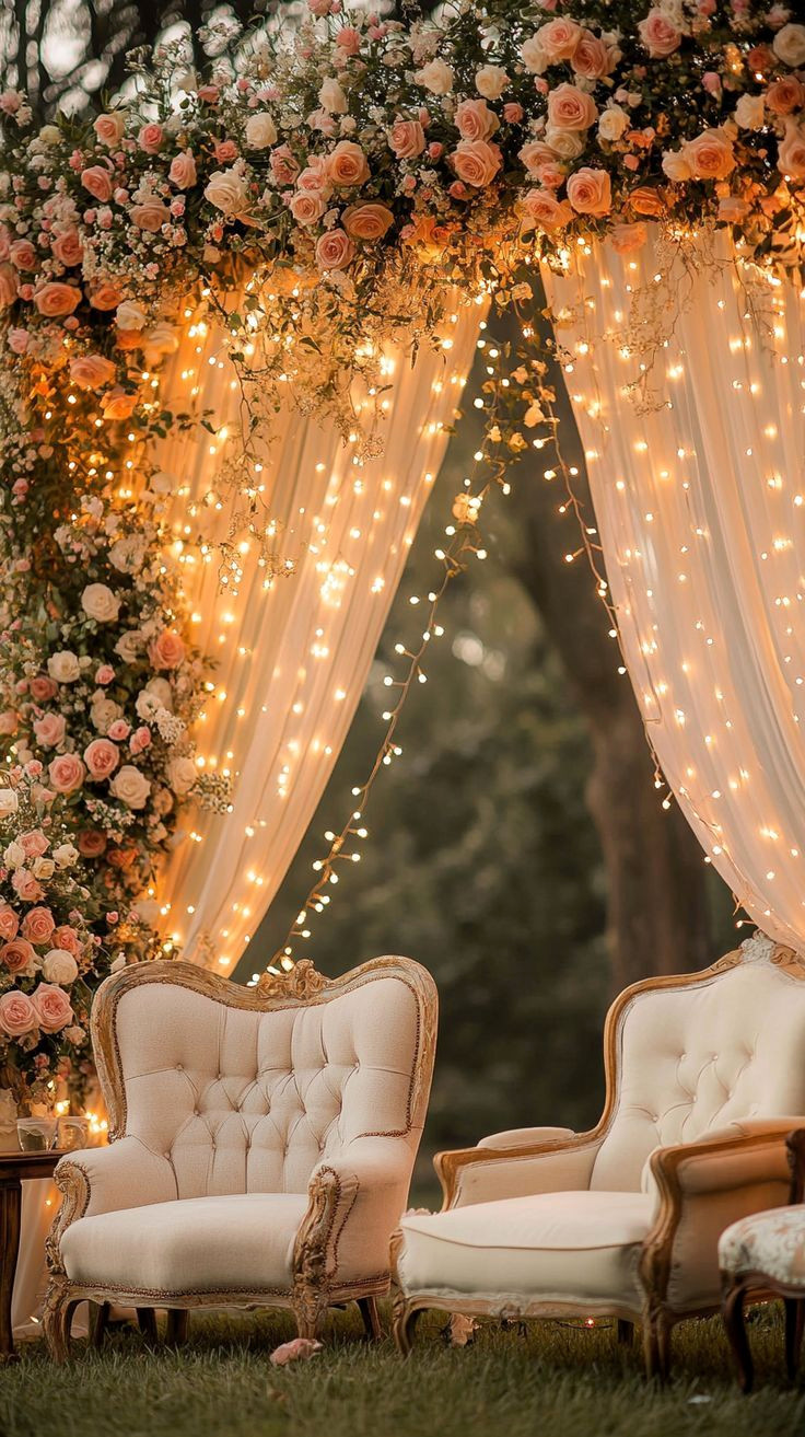 Ethereal Wedding Getaway: Floral Dreams & Twinkling Nights