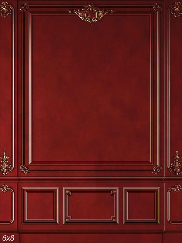 Elegant Red Faux Wall Backdrop | Instant Drama for Any Room