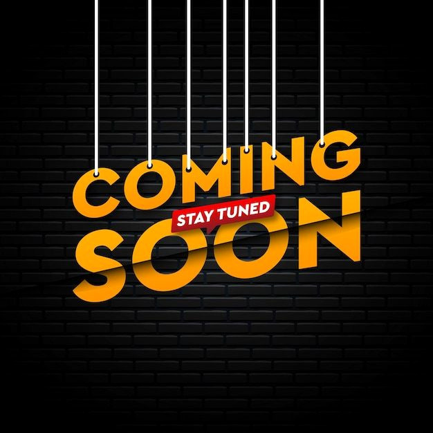 Brick Wall Coming Soon Banner