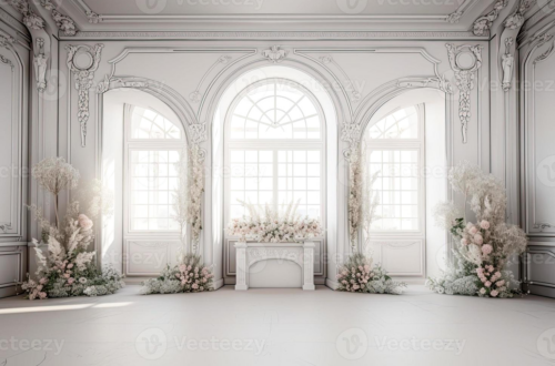 Romantic Indoor Flower Backdrops for Dream Weddings Romantic Indoor Flower Backdrops for Dream Weddings