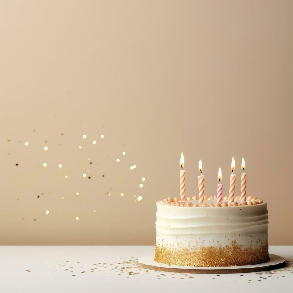 Free Minimalist Birthday Backgrounds with Delicious Cakes