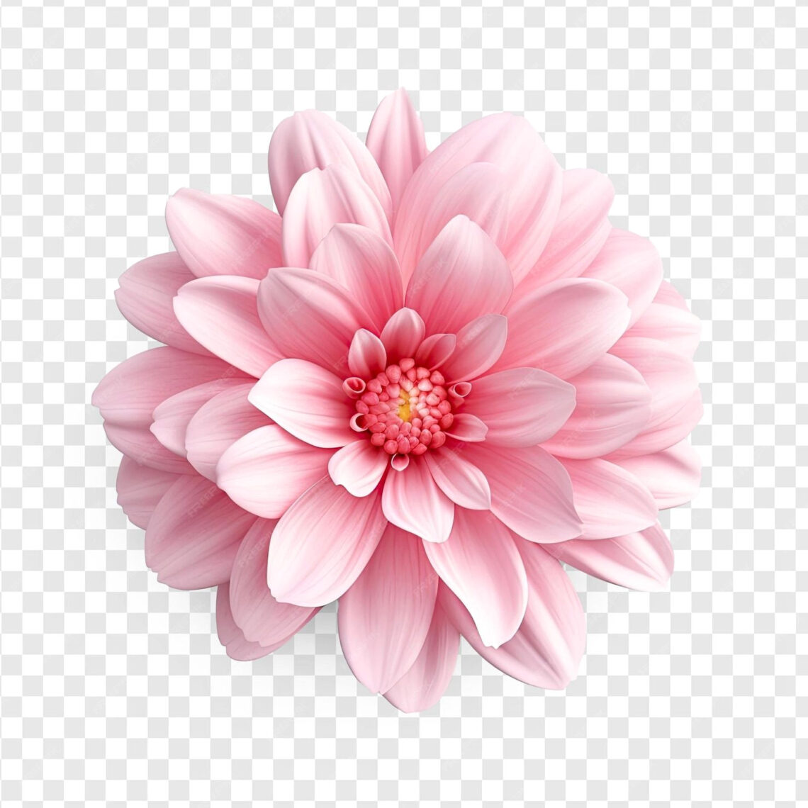 Vibrant Pink Flowers in Stunning 3D Isolation