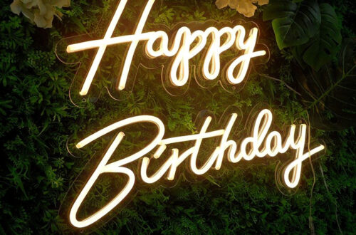 Neon Birthday Sign: Light Up Your Ultimate Celebration!