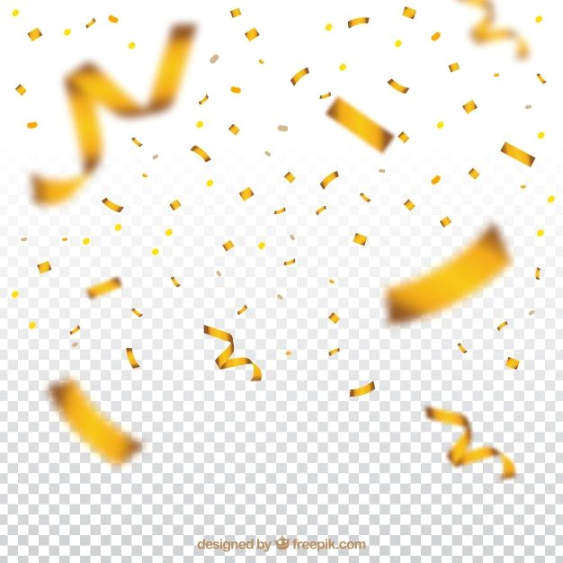 Golden Sparkler Confetti Background