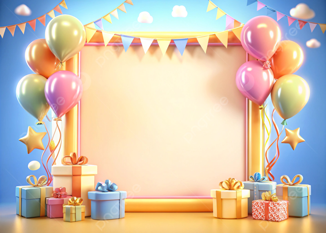 Free Christmas Birthday Wallpapers: Colorful Balloons, Gifts & Decorations