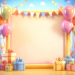 Free Christmas Birthday Wallpapers: Colorful Balloons, Gifts & Decorations