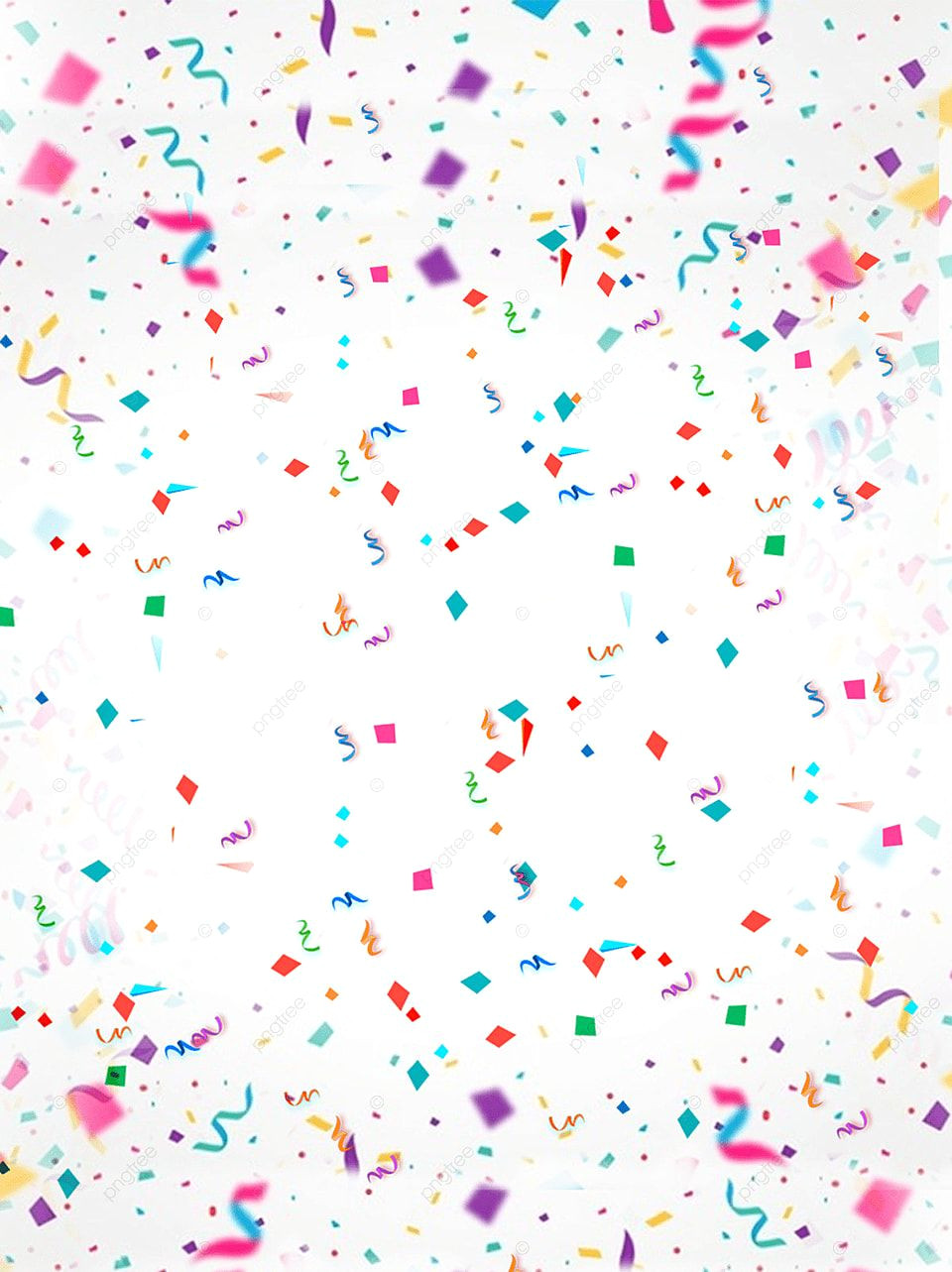 Realistic Confetti Backdrop for Free Download