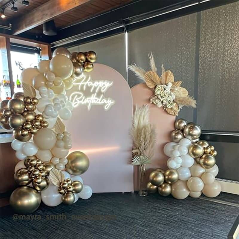 Elegant Arched Backdrop for Baby Showers, Weddings & More