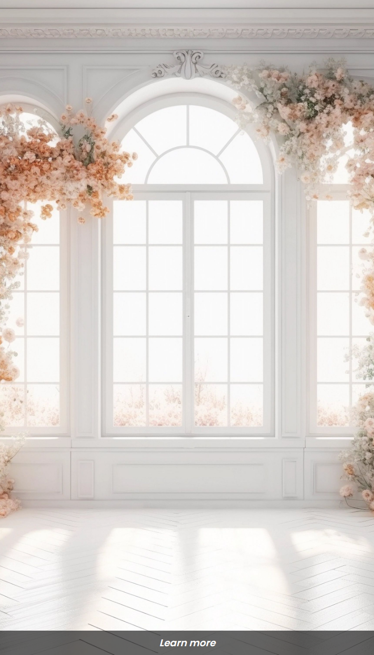 Blooming Beauty Backdrop: Perfect for Maternity & Weddings