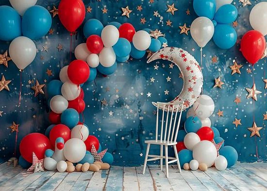 Dramatic Balloon Arches Meet Starry Cakesmash Bliss