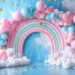 Rainbow Balloon Backdrop