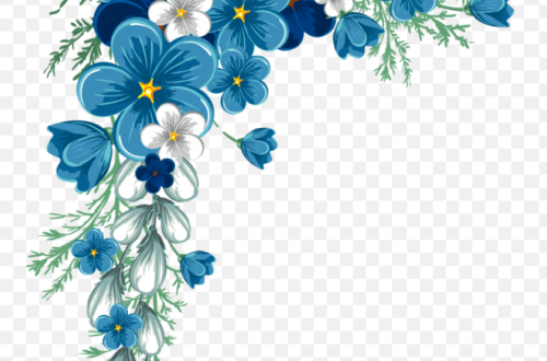 Transform Your Space with a Stunning Blue Flower Border