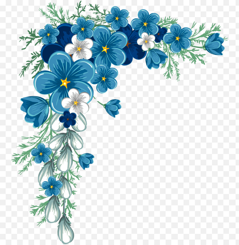 Transform Your Space with a Stunning Blue Flower Border
