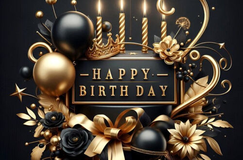 Golden Balloons and Black Flowers: The Unconventional Birthday Gift Idea