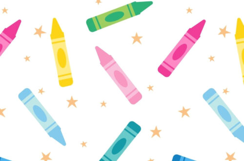 Vibrant Crayon Wall Decals