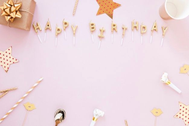 Birthday Wishes in Pastel Pink Typography
