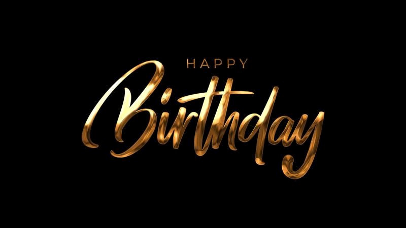 Free Gold Birthday Animation Downloads