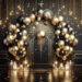 Golden Glamour Photo Backdrop