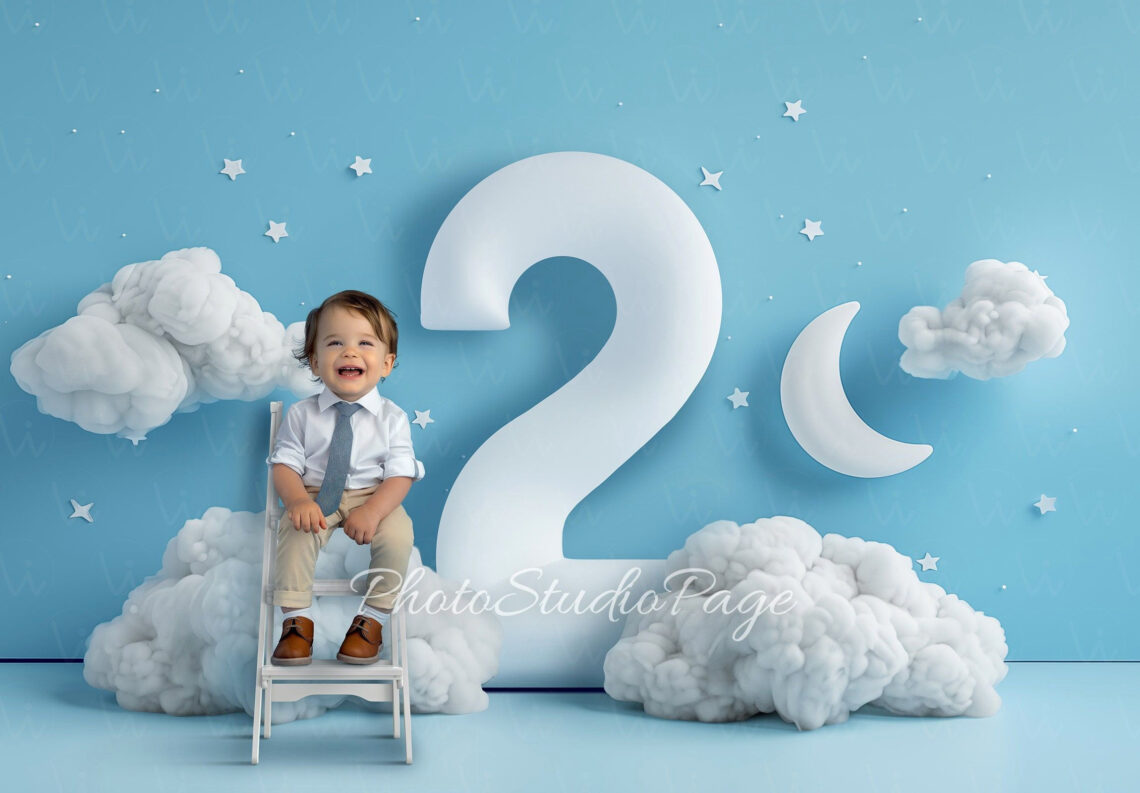 Baby Boy’s Epic 2nd Birthday Backdrop Idea