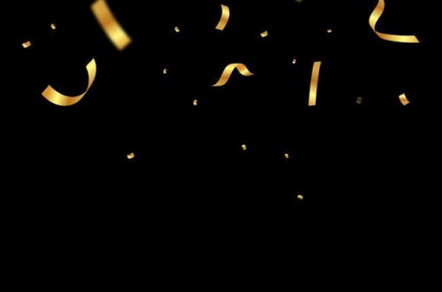 Golden Confetti Boom Background