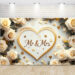 Luxurious Wedding Banner — Gold Heart & Rose Photo Deco Luxurious Wedding Banner — Gold Heart & Rose Photo Deco