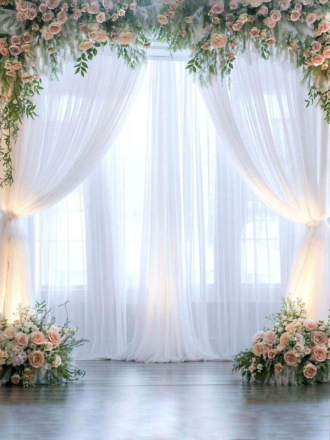 Ethereal White Tulle Archways for Every Celebration