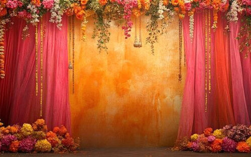 Festive Vibrance: AI-Generated Indian Celebration Scene