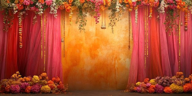 Festive Vibrance: AI-Generated Indian Celebration Scene