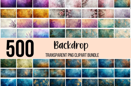 Elevate Your Photos with 500 Stylish Backdrop PNGs