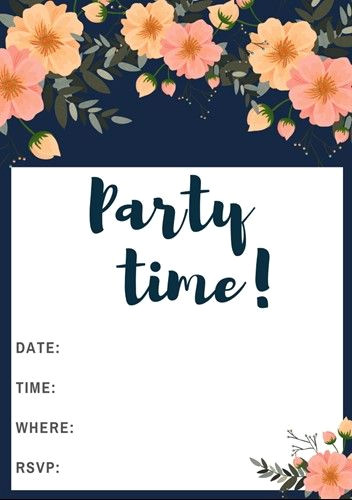 Free Party Invitation Printables for a Beautiful Bash