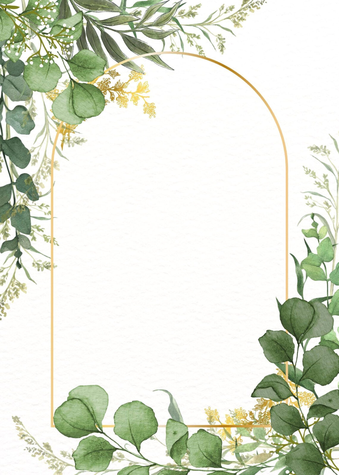 Elegant Gold Wedding Invitations: DIY Clipart for a Dreamy Reception