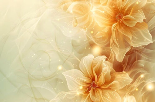 Golden Flower Paradise Wallpaper Golden Flower Paradise Wallpaper