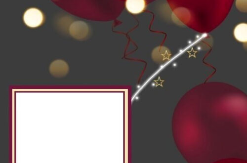 Colorful Birthday Photo Collage Ideas