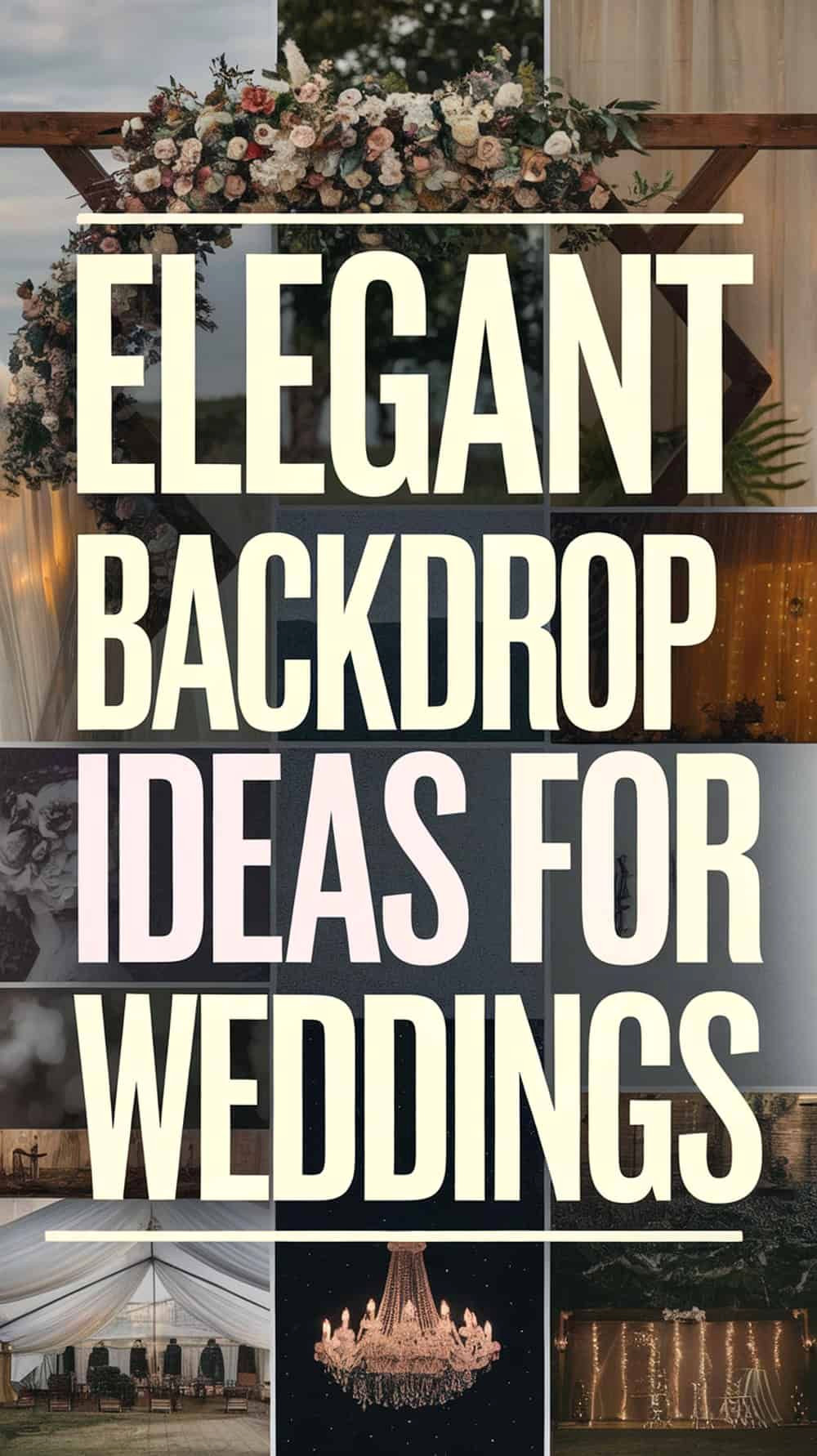 20 Epic Indoor Wedding Backdrops That Steal the Show
