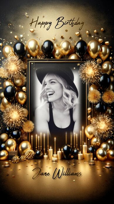 50+ Happy Birthday Gold Instagram Story Ideas