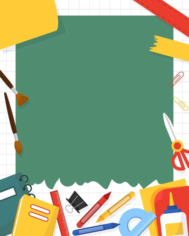 Back to School Border: Colorful Classroom Essentials